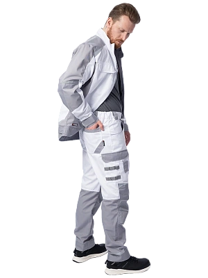 Летние брюки Brodeks KS 302, белый