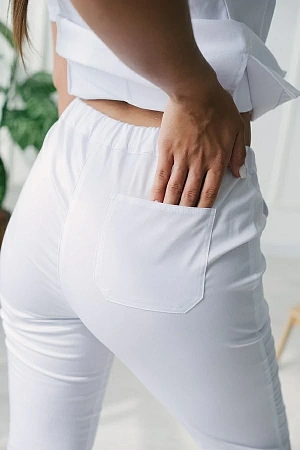 Брюки женские (тк.ADVA) хлопок белые  в Кургане 2