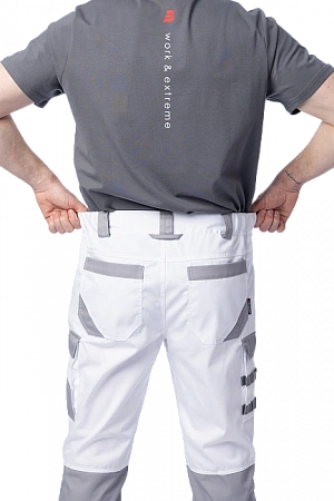 Летние брюки Brodeks KS 302, белый