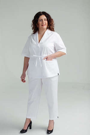 Укороченные брюки на резинке с карманами PLUS SIZE  в Кургане 2