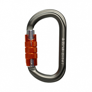 Ver 0261-2 Карабин «GRAY» овал автомат (Keylock) Vertical C в Кургане