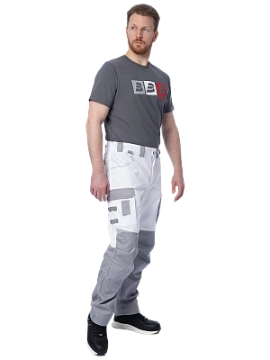 Летние брюки Brodeks KS 302, белый