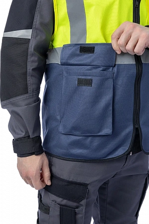 Сигнальный жилет Brodeks KM123, желтый Brodeks в Кургане 5