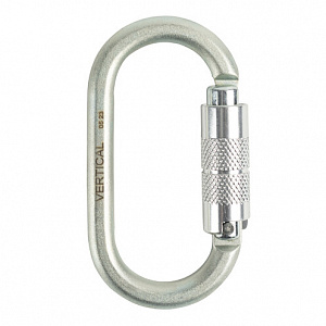 Ver 0238 Карабин овал стальной люкс автомат (Keylock) Vertical C в Кургане 1