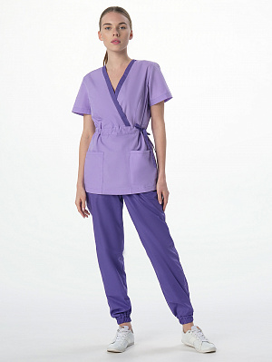 Костюм женский Симпл-001 (тк.Смесовая,120) MedLine, фиолетовый/сирень MedLine в Кургане 1