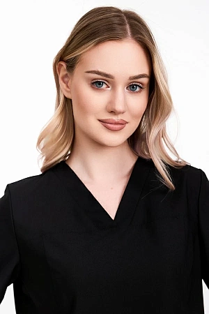 Костюм женский с коротким рукавом (тк.ELITE), блуза и брюки