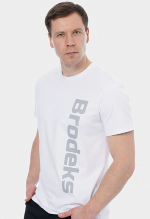 Футболка Brodeks KS704, белый Brodeks в Кургане 2